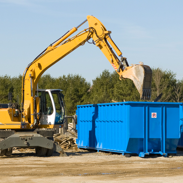 are there any restrictions on where a residential dumpster can be placed in Saugerties